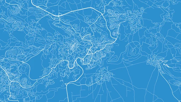 イスラエル・ナザレの都市ベクトル都市地図 — ストックベクタ