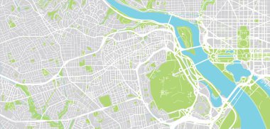 Kentsel vektör şehir haritası Arlington, Texas, Amerika Birleşik Devletleri