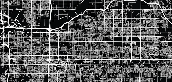 Miejska mapa Mesa, Arizona, Stany Zjednoczone Ameryki — Wektor stockowy