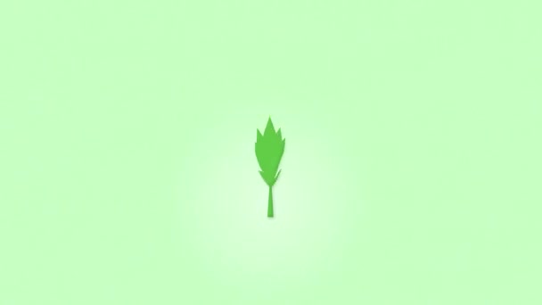 Animazione Del Germoglio Marijuana Verde Estratto Nell Olio Cbda — Video Stock