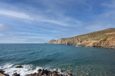 Girit adasındaki güzel Akdeniz manzarası.