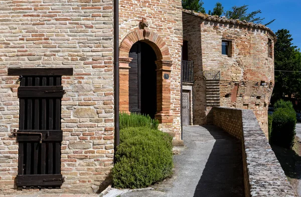 Medieval Village Loretello Part Municipality Arcevia Province Ancona Marche Region — Stock Photo, Image