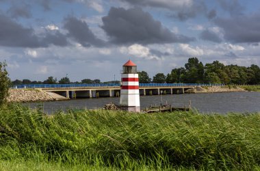 Ruegen yakınlarındaki Ummanz Adası 'ndaki Waase Limanı Baltic Sea, Mecklenburg Batı Pomerania, Almanya.