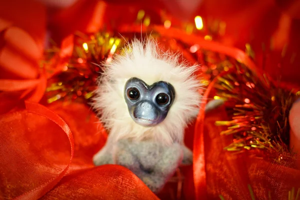 O ano do macaco de fogo e vermelho — Fotografia de Stock