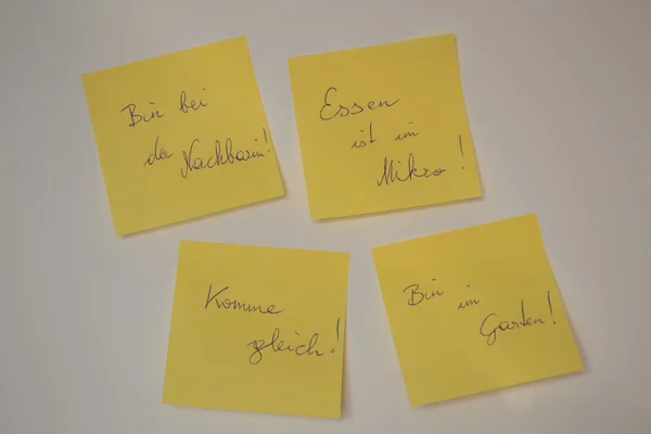 Messages on post-it — Stock Photo, Image