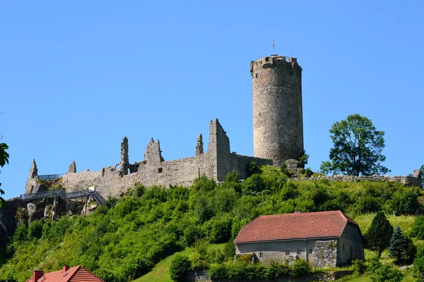 城堡废墟 Waxenberg-奥地利 — 图库照片
