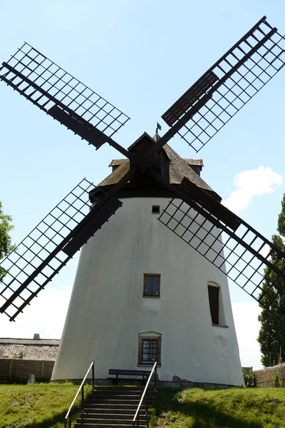 Scene windmill in Podersdorf - Austria — Stock Photo, Image