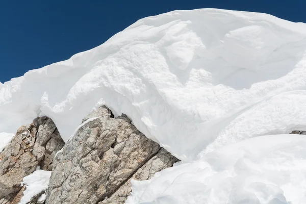 Primo piano profonda montagna invernale - Austria — Foto Stock
