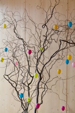 renkli yumurta ile Paskalya funda