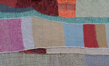 Örme patchwork yorgan