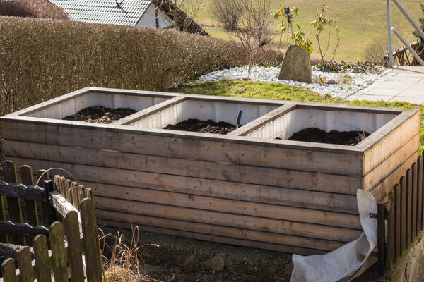 divided raised bed
