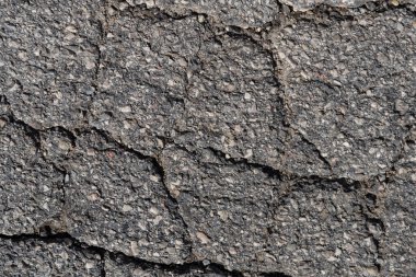 asfalttaki düzensiz çatlaklar - arkaplan ve desen