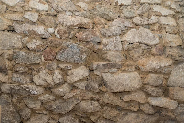 Pedras Naturais Sólidas Paredes Casa Velhas Paredes Pedras Granito — Fotografia de Stock