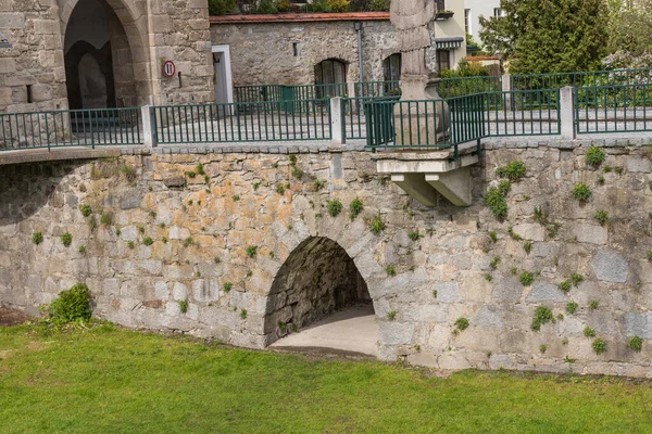 Muralla Ciudad Muralla Defensiva Medieval Freistadt Austria — Foto de Stock