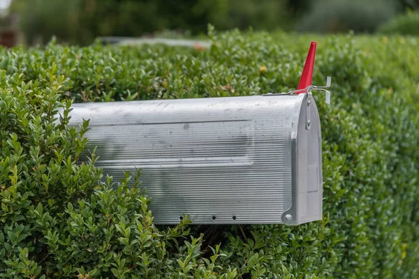 Boîtes Aux Lettres Métal Pour Les Envois Maison Facteur — Photo