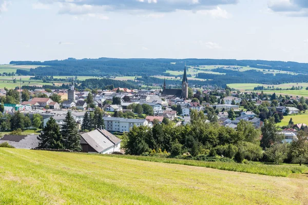 Bad Leonfelden Kommun Det Kuperade Landskapet Muehlviertel Österrike — Stockfoto