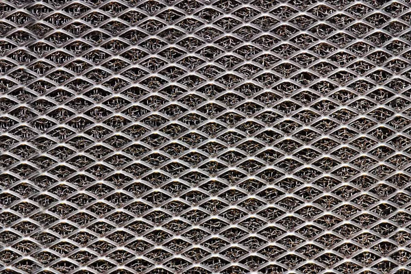 Parlak metal bir ızgaranın kareli deseni, minimalist geometrik desen - arkaplan
