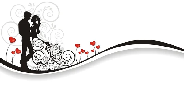 Background with hearts — Stock Vector