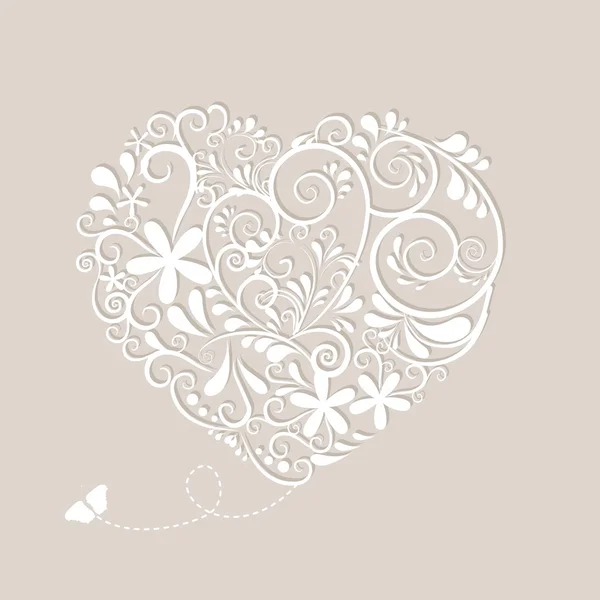 Lovlely background with hearts — Stock Vector