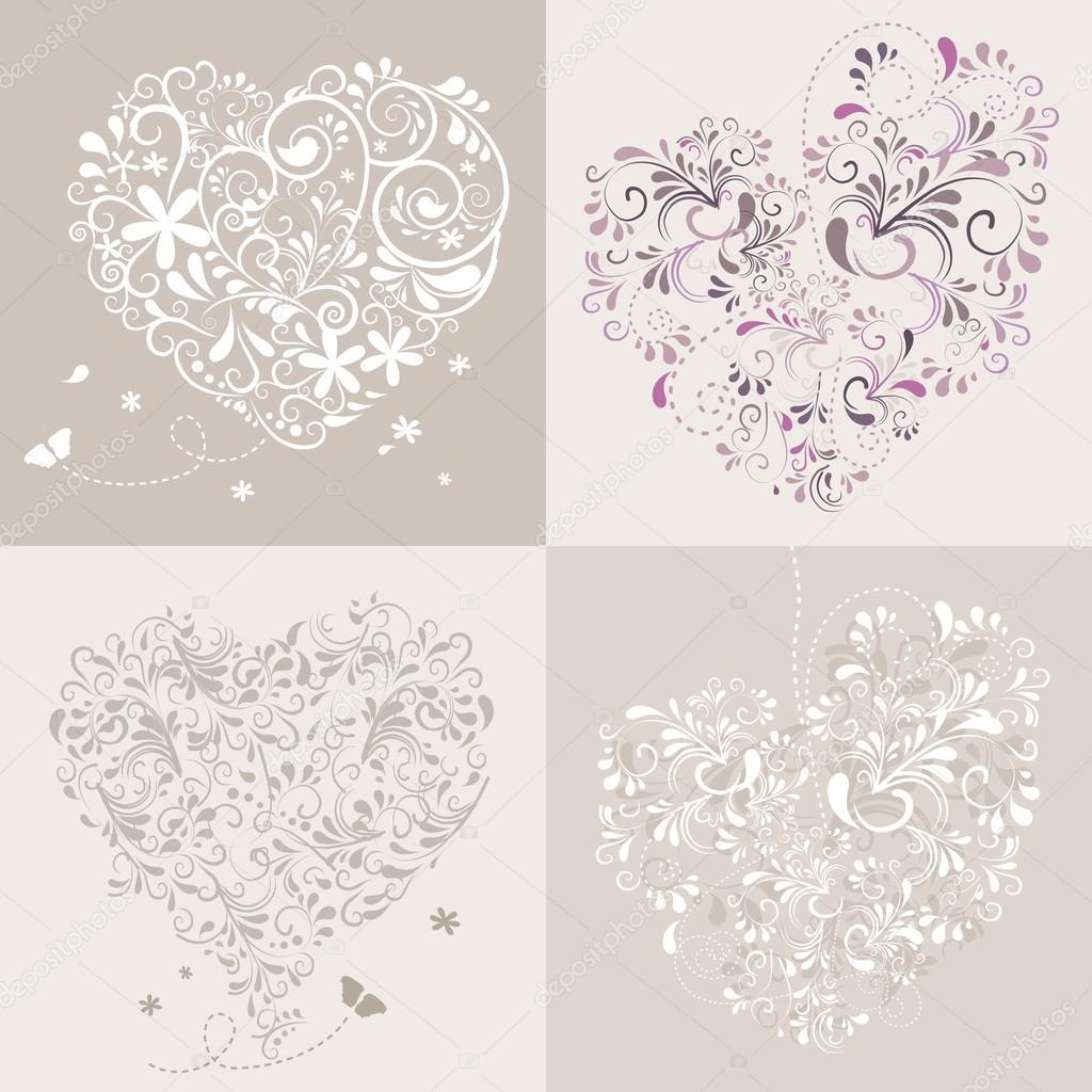 Lovlely background with hearts