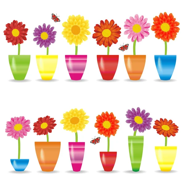 Colorful flowers — Stock Vector