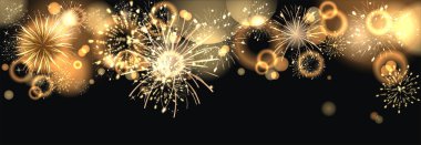 background with fireworks clipart