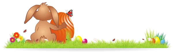 Funny easter background — Stock Vector