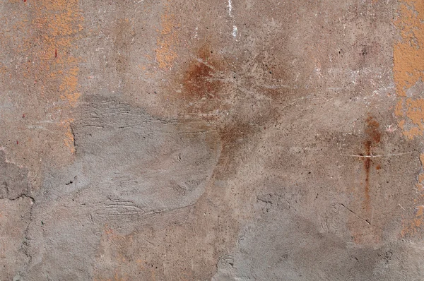 Textur der alten Mauer mit gelbem Stuck überzogen — Stockfoto