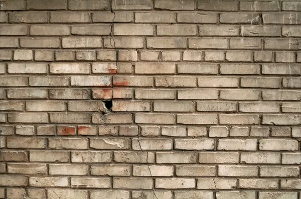 Texture of old gray brick wall — Stock Photo, Image