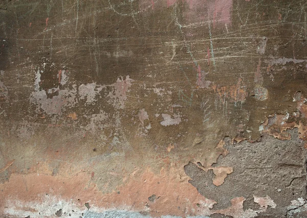 Textura de pared vieja cubierta con estuco rosa — Foto de Stock