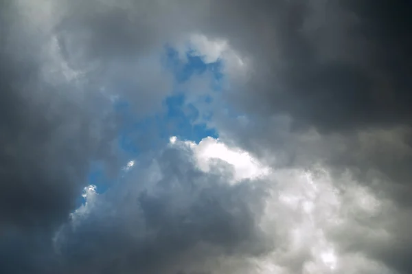 Texture of storm clouds with blue sky — Stock Photo, Image