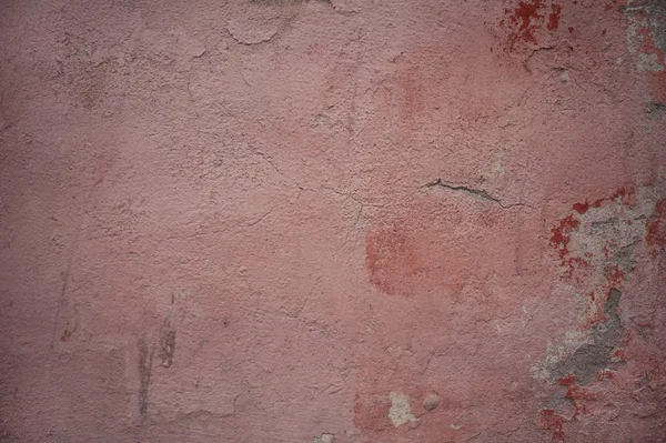 Textura de parede velha coberta com estuque rosa — Fotografia de Stock