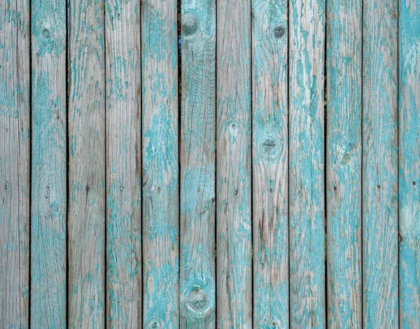 Текстура деревянного забора, окрашенная зеленой краской — стоковое фото