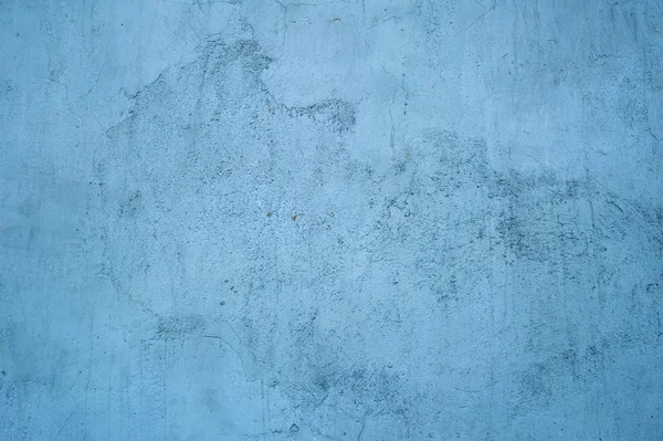 纹理的老墙上长满了蓝灰泥 — 图库照片