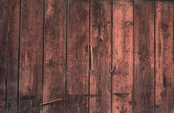 Texture of the walls of boards, painted with red paint — Stock Photo, Image