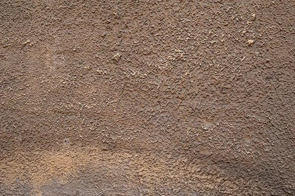Textura da parede velha coberta com estuque marrom — Fotografia de Stock