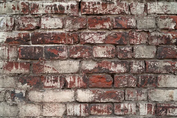 Textura de la vieja pared de ladrillo rojo — Foto de Stock