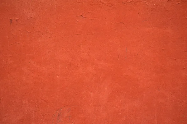 Texture of old wall covered with red stucco — Stock Photo, Image