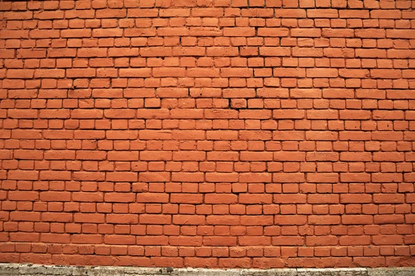 Texture del vecchio muro di mattoni rossi intemperie — Foto Stock