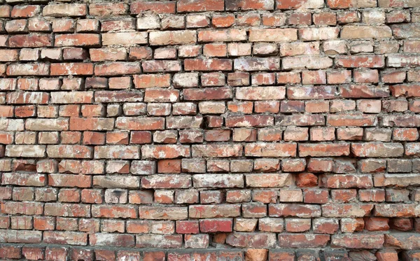 Texture of old red brick wall — Stock Photo, Image