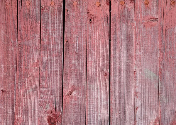 Textura dřevěný plot s červenou — Stock fotografie