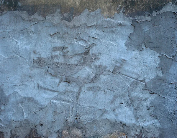 Textura de pared vieja cubierta con estuco gris — Foto de Stock