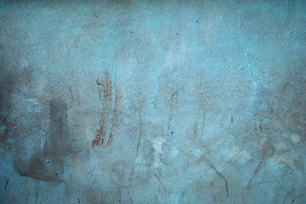 Texture of old wall covered with blue stucco — Stock Photo, Image