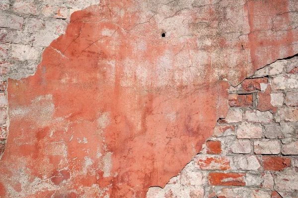 Tekstura starych ścian z różowy stiuk — Zdjęcie stockowe