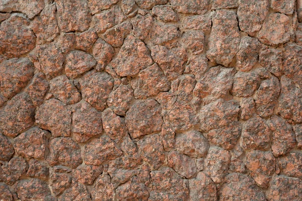 Textura de parede de escombros de granito vermelho — Fotografia de Stock