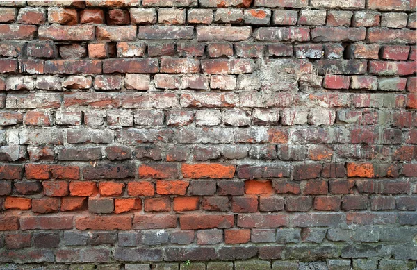 Texture of weathered red brick wall — Stock Photo, Image