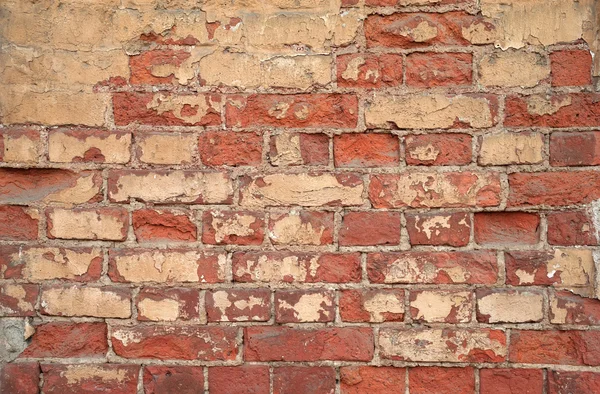 Textura de la vieja pared de ladrillo rojo — Foto de Stock