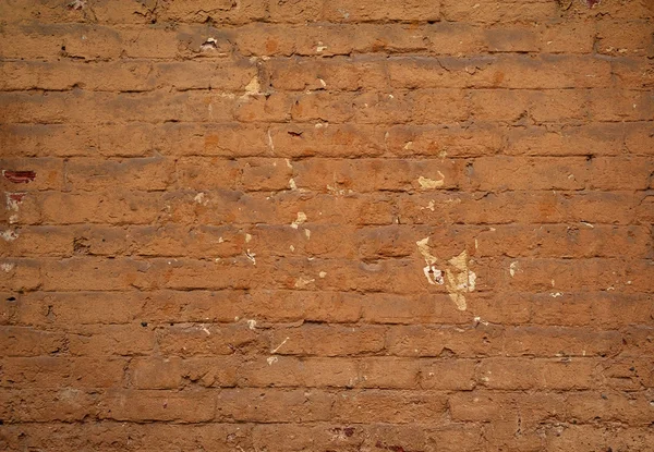 Υφή του παλιού τείχους κίτρινο τούβλο — Φωτογραφία Αρχείου