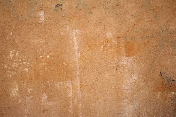 Texture of old wall covered with yellow stucco — Stock Photo, Image