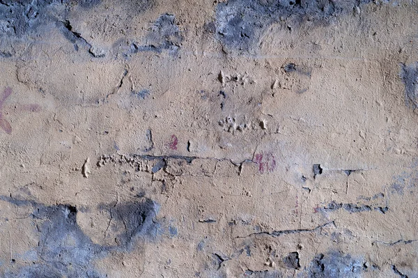 Textura de pared vieja cubierta con estuco amarillo — Foto de Stock